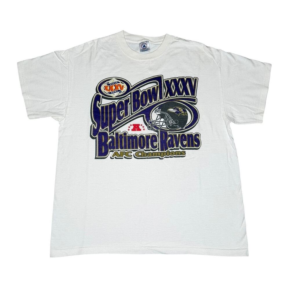 Vintage Baltimore Ravens Super Bowl XXXV NFL T-Shirt